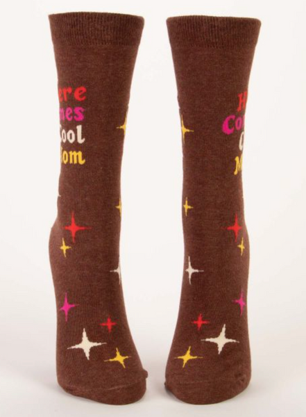 Here Comes Cool Mom Crew Socks