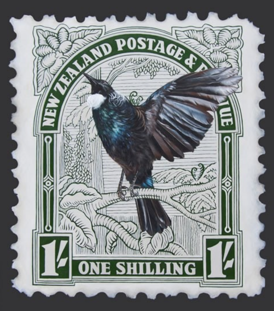 Tui Stamp - Jane Crisp - Art Print + Matting