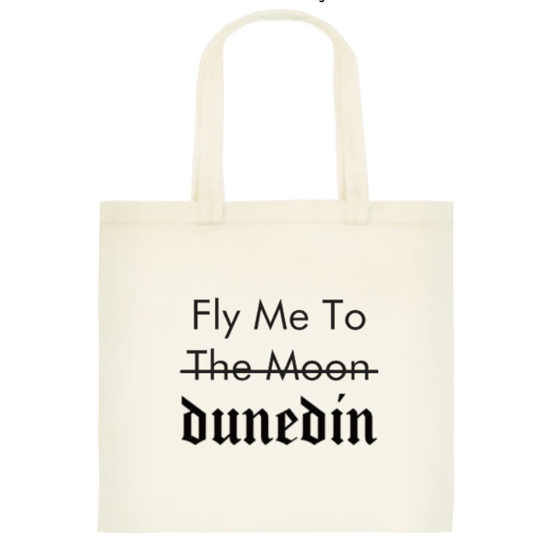 Fly Me To Dunedin Cotton Tote Bag Bag Design Withdrawals