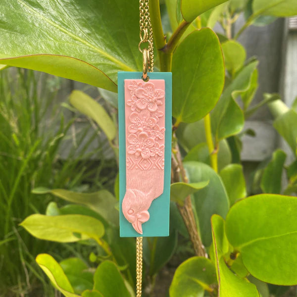 Te Kōkako Pendant - Teal