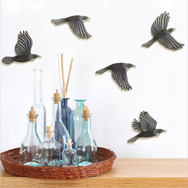 Tui Bird Wall Set