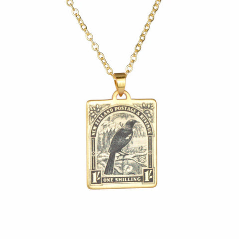 Tui – 1935 Pictorial Stamp Necklace Necklaces Little Taonga