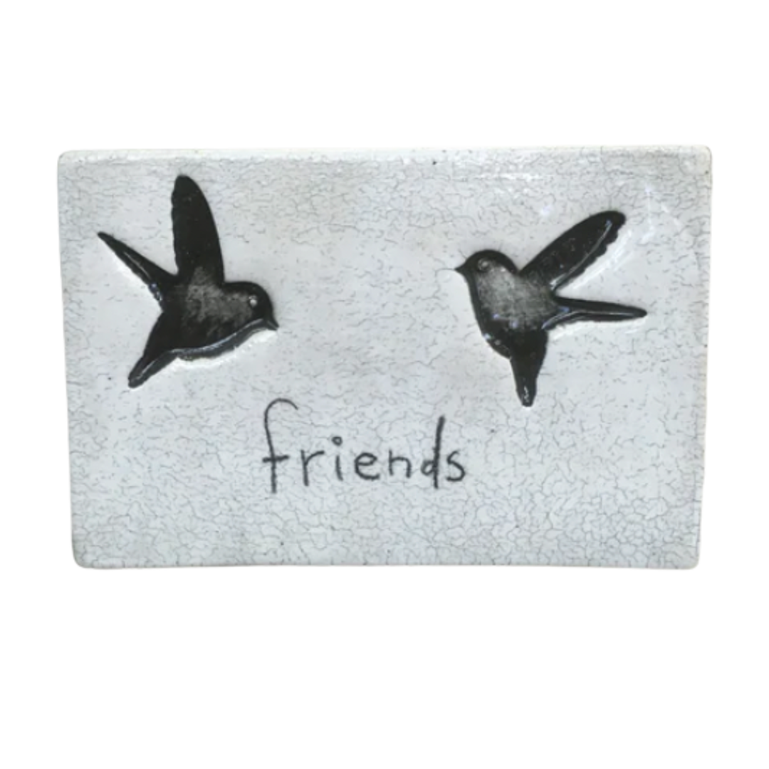 Friends Rectangle Ceramic Tile Wall Art M Ceramics