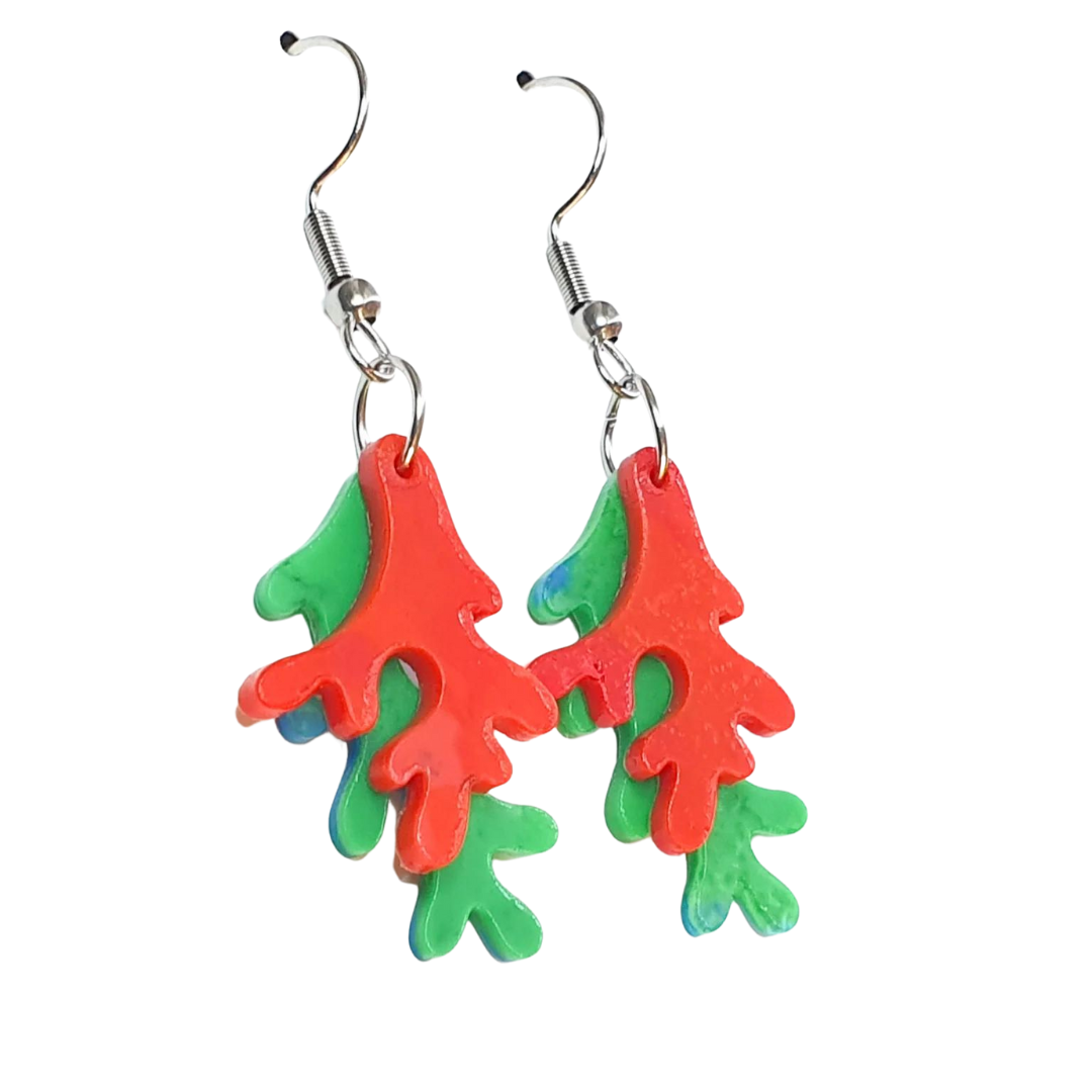 Coral Combo Earrings