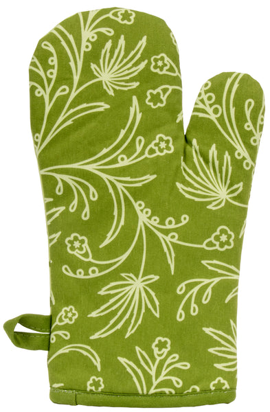 Food Has Weed In It Oven Mitt Oven Mitt BlueQ