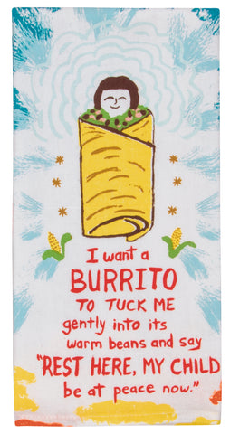 I Want Burrito - Tea Towel Tea Towel BlueQ