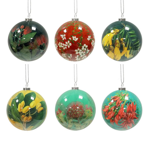 Flora Christmas Baubles Decorations