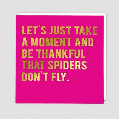 Card -Spiders Don't Fly