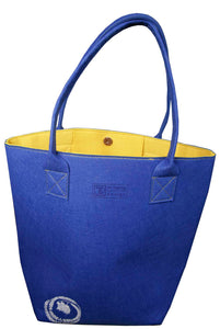 Kowhai Blue & Yellow - Shoulder Tote Bag