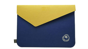 Kowhai Blue & Yellow Ecofelt Laptop Bag