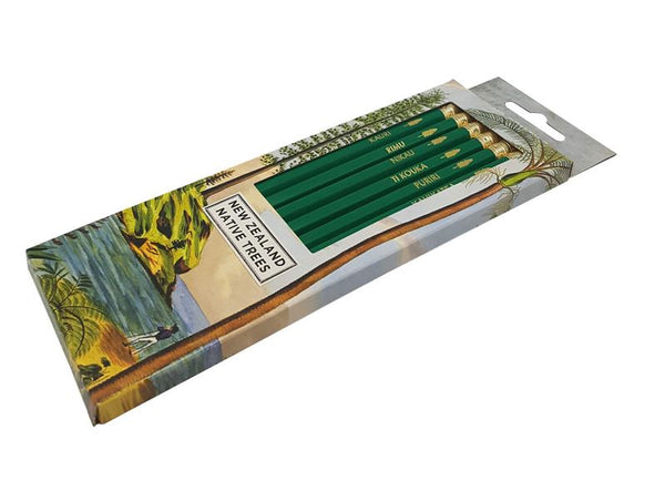 Wolfkamp & Stone - NZ Native Trees 6 Pkt - Pencils