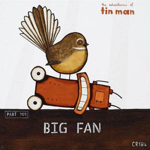 Big Fan - Tony Crib - Art Print + Matting - Tony Crib - Design Withdrawals