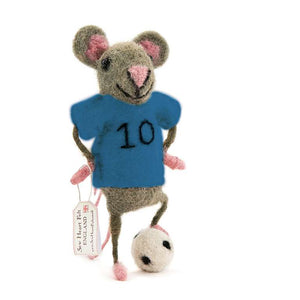 Soccer/Football Blue Shirt Mouse