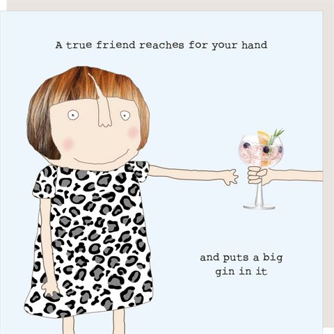 Card - True Friend Greeting Card Rosie Made A Thing