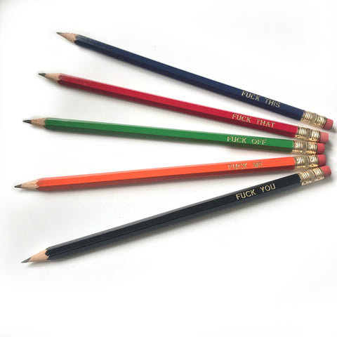Cuss Box Pencils by Phizacklea - Phizacklea - Design Withdrawals