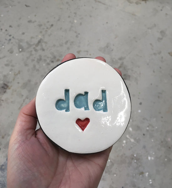 Disc- Dad Wall Art M Ceramics