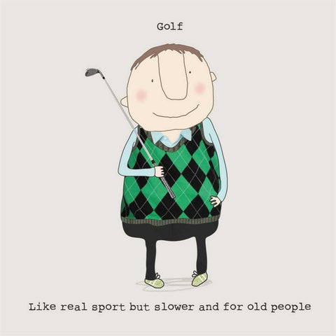 Card - Golf Greeting Card Rosie Made A Thing