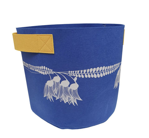 Kowhai 7 Gallon Blue & Yellow Ecofelt Bag Bag Jo Luping
