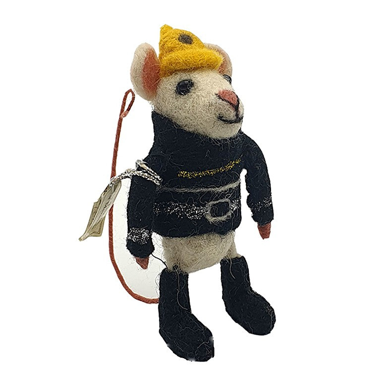 Firefighter Mouse Felt Mouse Sew Heart Felt