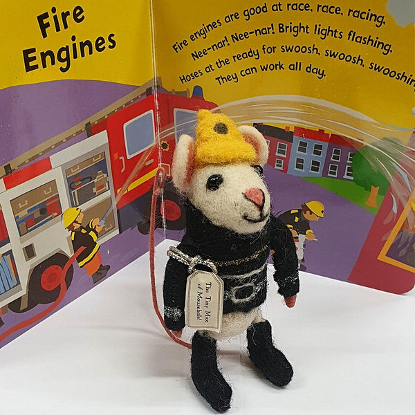 Firefighter Mouse Felt Mouse Sew Heart Felt