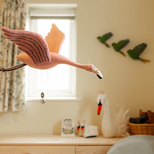 Flapping Wing Flamingo Mobile