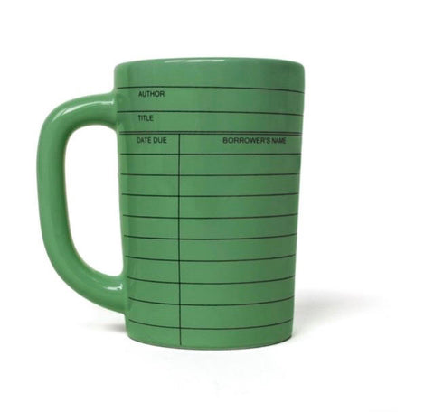 Mug - Library Card Green