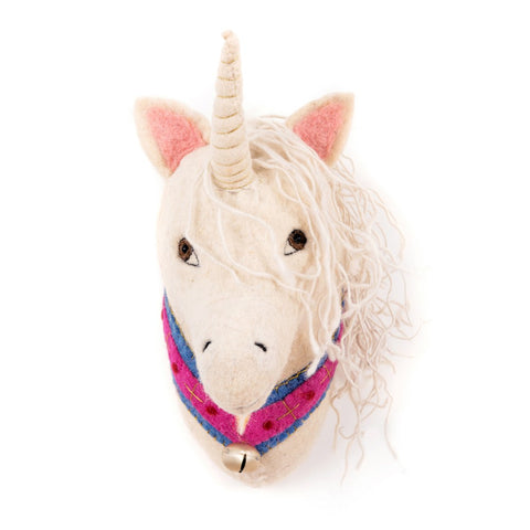 Céleste The Unicorn Head Wall Art Sew Heart Felt