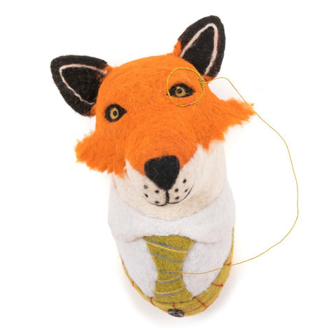 Sir Finlay Fox Head Wall Art Sew Heart Felt