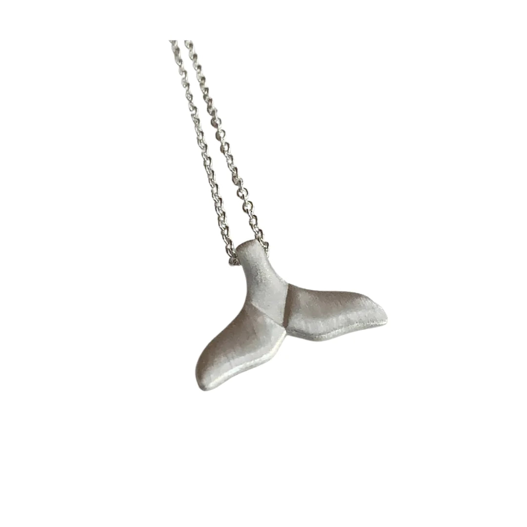 Whale Fluke Necklace in Silver Necklace Little Taonga