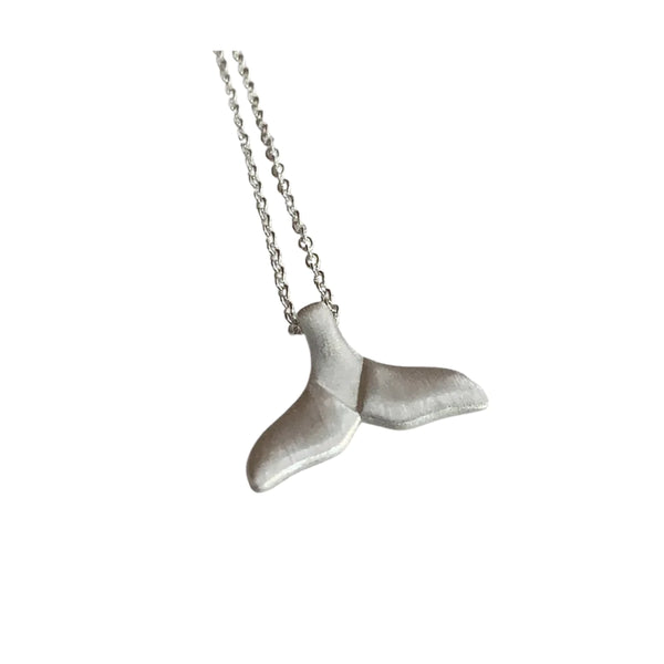 Whale Fluke Necklace in Silver Necklace Little Taonga