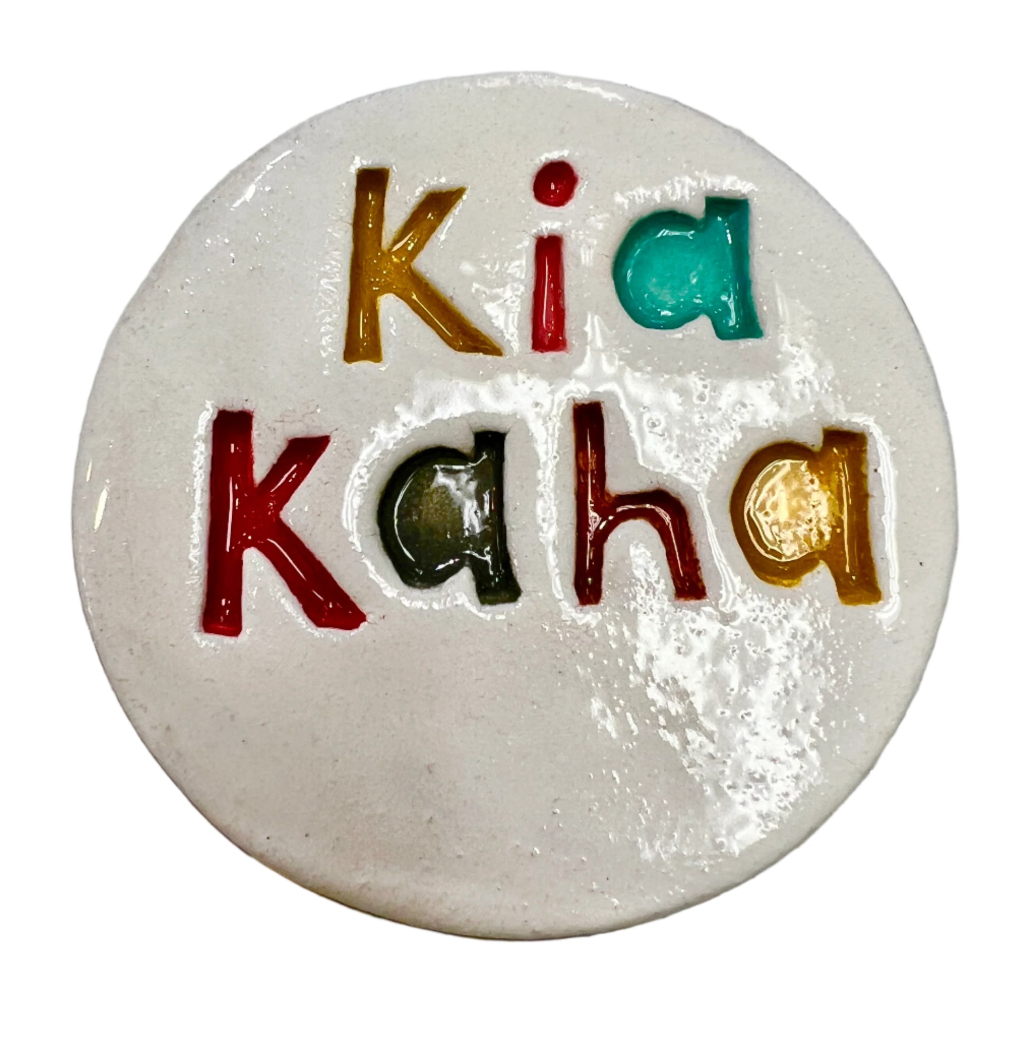 Disc- Kia Kaha Wall Art M Ceramics