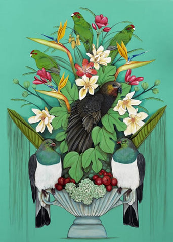 Kaka's Floral Kingdom - Kathryn Furniss - Art Print - Kathryn Furniss - Design Withdrawals