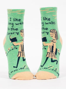 Long Walks Library Ankle Socks
