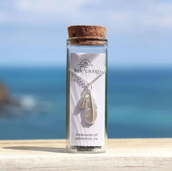 Rua Huia Feather Necklace Necklaces Little Taonga