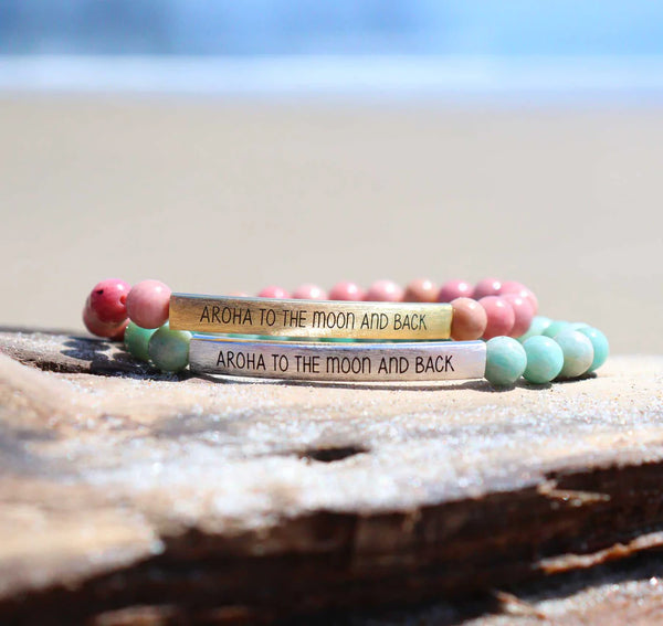 Gemstone Bracelet – Aroha to the Moon and Back Bracelets Little Taonga