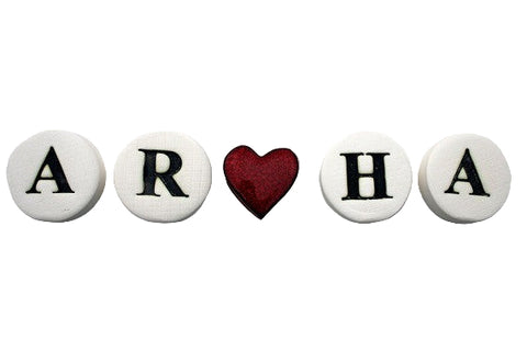 Word Pebbles Ceramic Wall Art M Ceramics Aroha