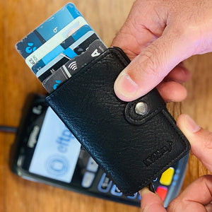 Mens Pop Up Wallet wallet Moana Road Black
