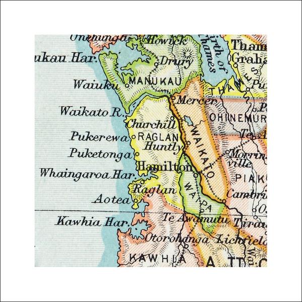 Raglan - Vintage Map Print - Design Withdrawals - Design Withdrawals