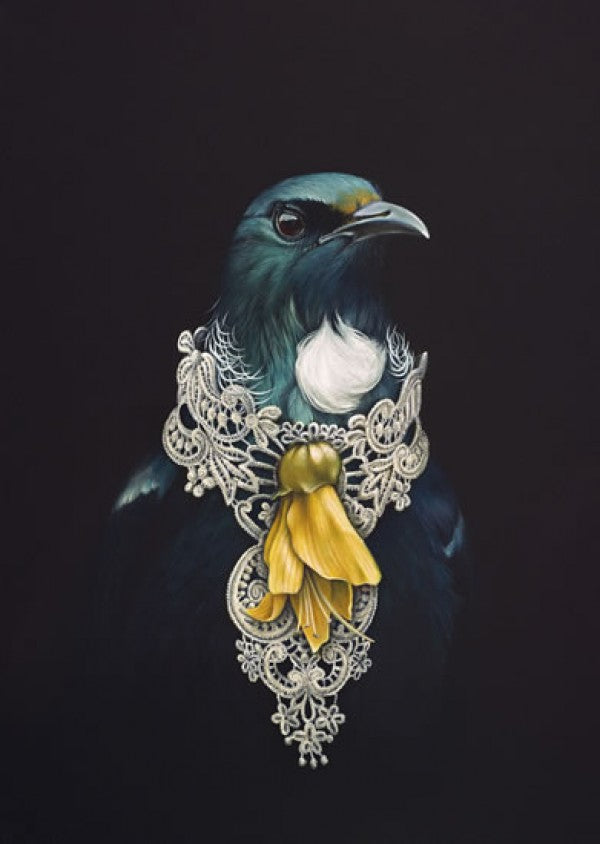 She Of The Kowhai Tree - Jane Crisp - Art Print + Matting - Jane Crisp - Design Withdrawals