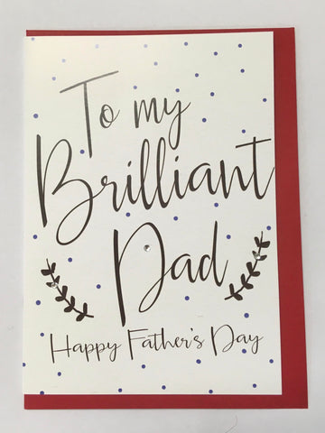 Card - Brilliant Dad Greeting Card Design Withdrawals